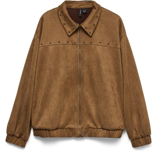 VERO MODA VMANDREA STUD BOMBER EXP Dames Puffer Jas XL Dachshund Polyester