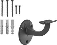 SOTECH 4 leuninghouders COMPACT zwart Hoogte 68 mm Uitstek 65 mm voor leuningen met Ø 45 mm leuninghouders voor wandmontage