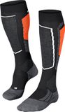 FALKE SK2 warme dikke wol functionele skisokken dames zwart - maat 35-36