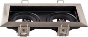HOFTRONIC Durham dubbele inbouwspot RVS