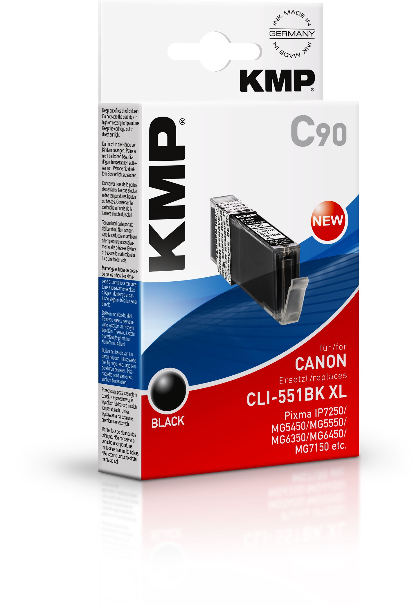 KMP C90 single pack / zwart