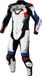 Macna Armadyl Geperforeerd tweedelig motorfiets lederen pak - Wit/blauw/rood - Maat 48