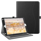 Fintie Hoes voor iPad 9.7 inch 2018/2017, iPad Air 2 (2014) / Air (2013) - Ultradunne Beschermhoes met Transparante Achterkant met Automatische Slaap-waakfunctie, Zwart