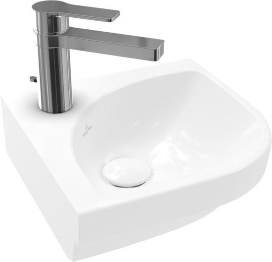 Villeroy & Boch Subway 3.0 hoekfontein 32cm 1 kraangat zonder overloop wit