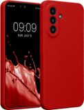 kwmobile telefoonhoesje geschikt voor Samsung Galaxy A57 5G - TPU backcover met siliconen coating - Smartphone case in klassiek rood