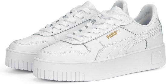 PUMA Carina Street Dames Sneakers - Wit/Goud - Maat 36