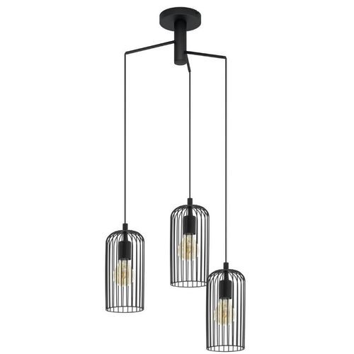 EGLO Roccamena hanglamp - zwart - 3xE27 60W
