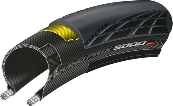 Continental Grand Prix 5000 Racefiets Band - Maat: 30mm, Kleur: Zwart