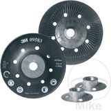 3M 09583 steunschijven voor glasvezelschijven, M14, geribbeld, zwart, verpakking van 10 stuks, 115 mm