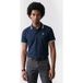 G-Star Polo slim à rayures col S/s bleu