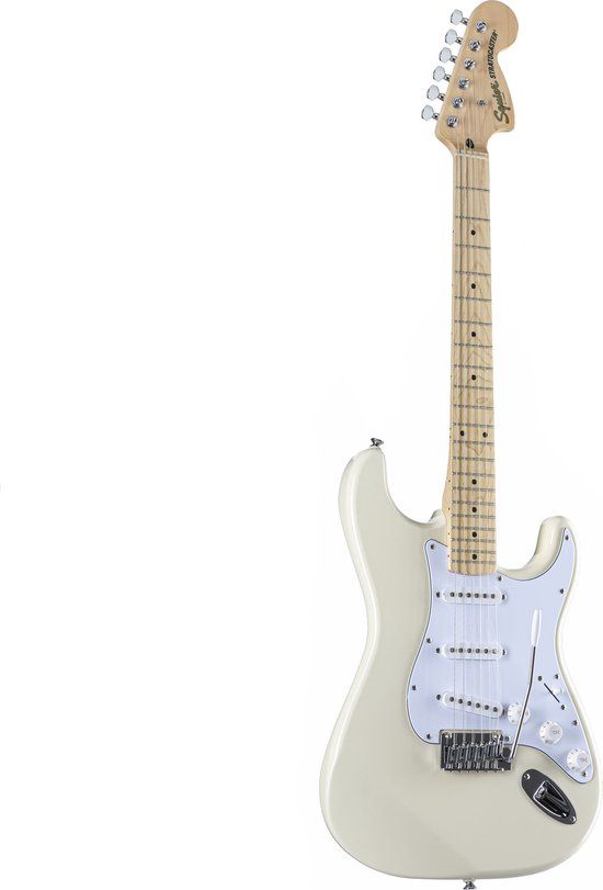 Squier Affinity Series Stratocaster MN Olympic White - ST-Style Electric Guitar