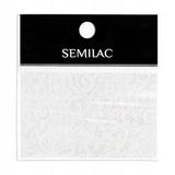 Decoración Semilac Nail Foil 13 White Lace Nagelsticker