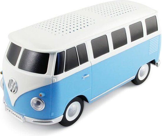 VW T1 Bus Bluetooth Speaker - Blauw/Wit - Plastic - EAN: 0600514908832