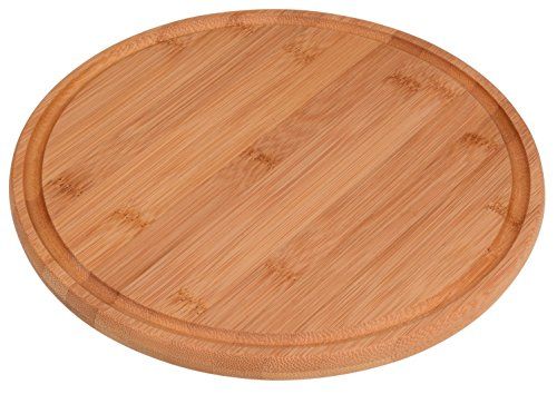 GRÄWE Snijplank van bamboe Ø 25 cm, rond, met sapgoot