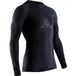 X-Bionic Invent 4.0 Thermoshirt Lange Mouwen Heren Zwart/Antraciet - Maat XL
