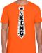 Bellatio Decorations Oranje Koningsdag t-shirt - king stropdas - heren M