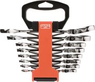 Bahco 41RM/SH8 Ring-ratelsleutelset met gewricht, metrisch 8-delig