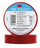 3M Temflex Vinyl Elektrische Tape 165, Rood, 19 mm x 25 m, 10 Roll Pack
