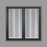 HomeMaison.com Paar rechte beglazing van meeldraad, gestreept, wit, 45 x 120 cm