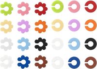 Allecto Plus - Set van 24 Herbruikbare Siliconen Wijnglas Markeringen in Diverse Kleuren