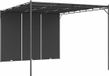 vidaXL Tuinprieel met zijgordijn 4x3x2,25 m antraciet