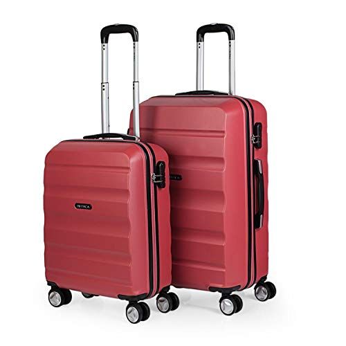 ITACA - Koffer Set - Koraal - Set van 2 Trolley koffers - Lichtgewicht - T71615