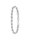 Lucardi Dames Ahava armband - Staal - Armband - Cadeau - 20 cm - Zilverkleurig