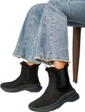 Super Mode Hoge sneakers met ritssluiting zwart