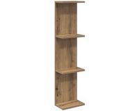 vidaXL Wandplank Artisanaal eiken 22 x 15 x 100 cm Bewerkt hout