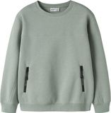 NAME IT Jongens Sweater Lange Mouw Ronde Hals Katoen/Polyester Groen Milieu 146/152