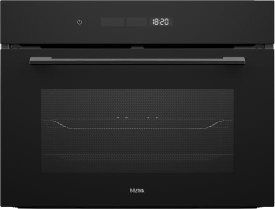 ETNA CM514GLS - Inbouw Combi-Oven - 45cm - 50L - Magnetron, Oven en Grill - Zwart Glas
