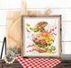 chudo igla Magic Needle Borduurpakket Burger Lunch 528-556