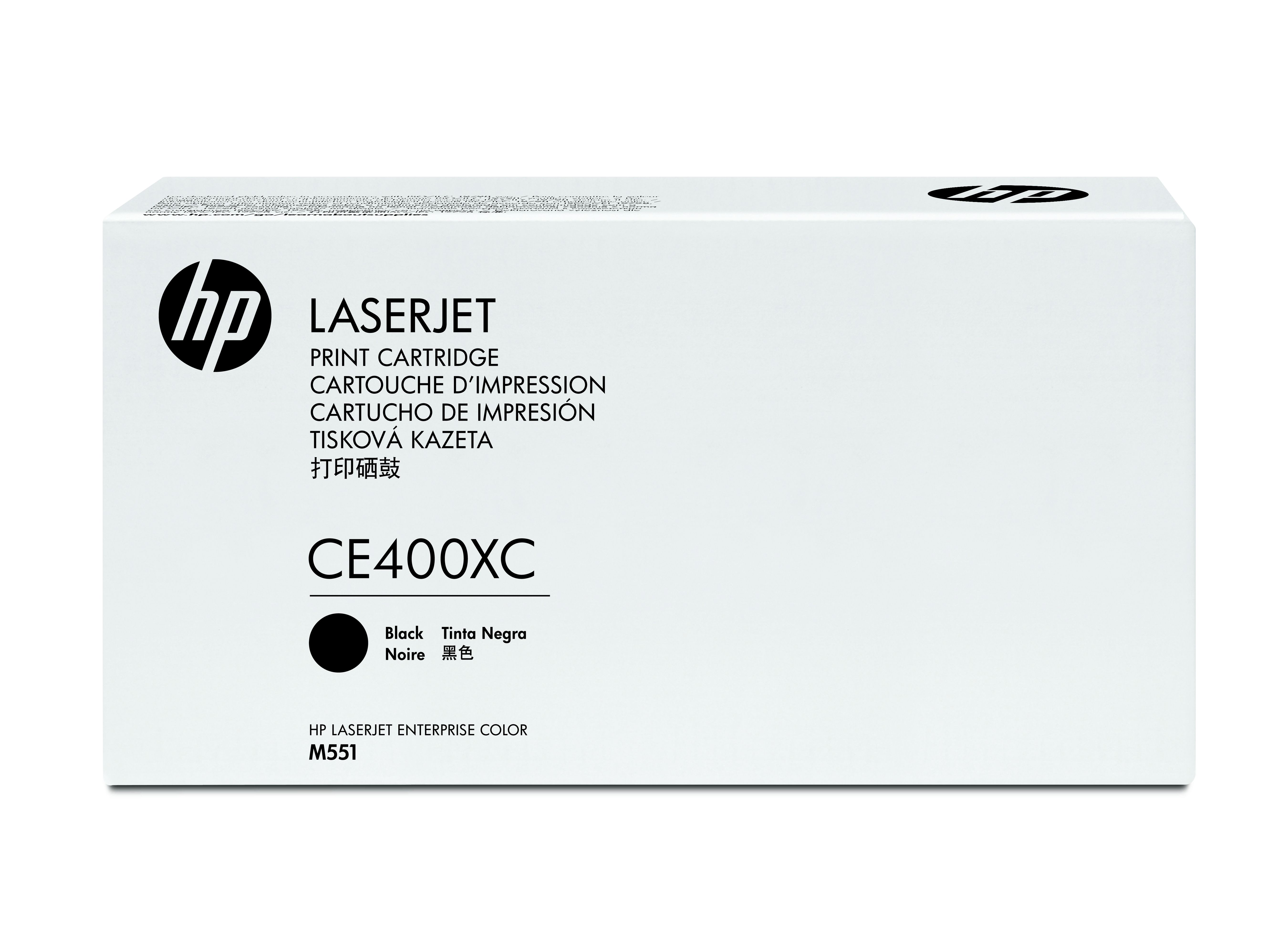 HP 507X Black Toner Cartridge (CE400XC) - 11000 Pages - Compatible with HP LaserJet Enterprise M551/M575, HP LaserJet Pro M570