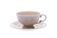 Leander Sonáta Dentelle Grise Ivoire Tasse basse et soucoupe, 0,20 L