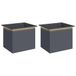 vidaXL Jardinière de jardin avec LED 2 pc Anthracite 50 x 60 x 48 cm