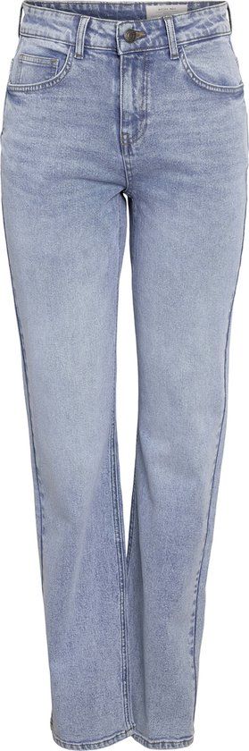 Noisy May Jeans Nmmonica Hw Straight Jean Az359lb N 27032650 Light Blue Denim Dames Maat - W27 X L34