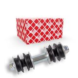 febi bilstein 27438 Stabilisator Link met bussen, ringen en moeren, pak van één, zilver