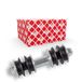 febi bilstein 27438 Stabilisator Link met bussen, ringen en moeren, pak van één, zilver