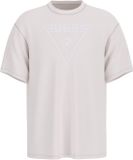 Guess T-shirt Azha Over Zwart Katoen Ronde Hals Korte Mouw Logo M