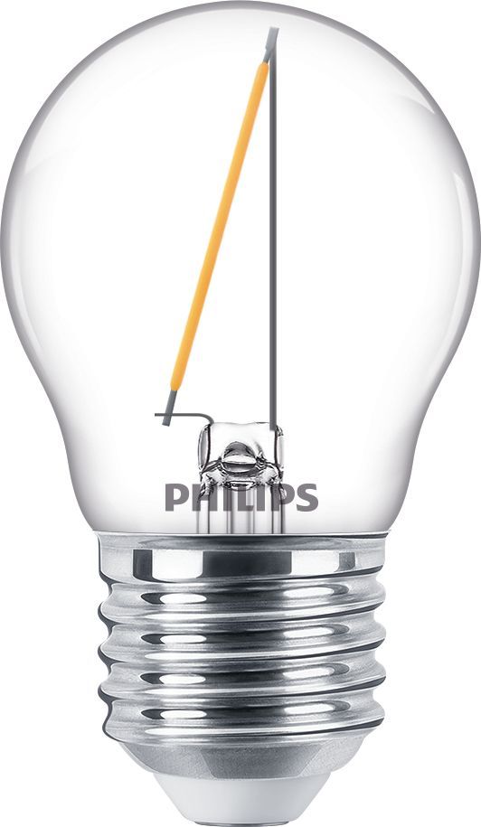 Philips LED-lamp E27 Kogel - 1W - 136 lumen - Warm wit