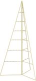 vidaXL Metalen kerstboom KUOPIO 140 cm Staal Goud
