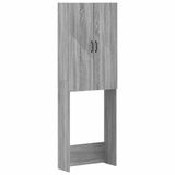 vidaXL Toiletkast HAARLEM Grijs Sonoma 66 x 25,5 x 190 cm Bewerkt hout