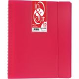 Grafoplas 39422054 zichtboek, 20 hoezen, in & out-systeem, A4, fuchsia