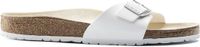Birkenstock Madrid Pantoufles Femme Blanc Coupe régulière
