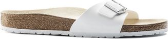 Birkenstock Madrid Pantoufles Femme Blanc Coupe régulière