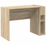 vidaXL Bureau Sonoma Eiken Bewerkt Hout 109 x 50 x 78 cm