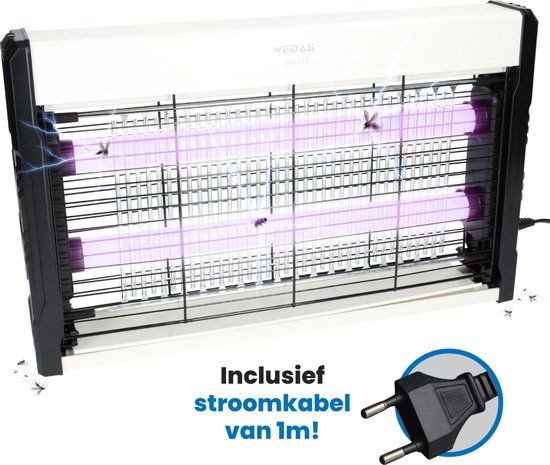 Weidasi FB Pro Muggenlamp - Insectenlamp - Elektrische Vliegenvanger - Wit