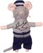 Bambolino Sam & Julia Het Muizenhuis Pluche knuffel Opa Zeeman - Speelgoed kinderen - 12 cm - Voor meisjes en jongens - Vanaf 1 jaar - Bambolino Toys