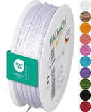 Halbach Satijnen koord, 2 mm x 50 m, wit