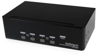 StarTech.com 4-poort Dual DVI USB KVM-switch met Audio en USB 2.0-hub